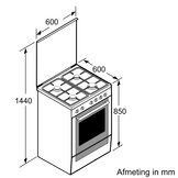 Bosch HXA090D50N - Gasfornuis
