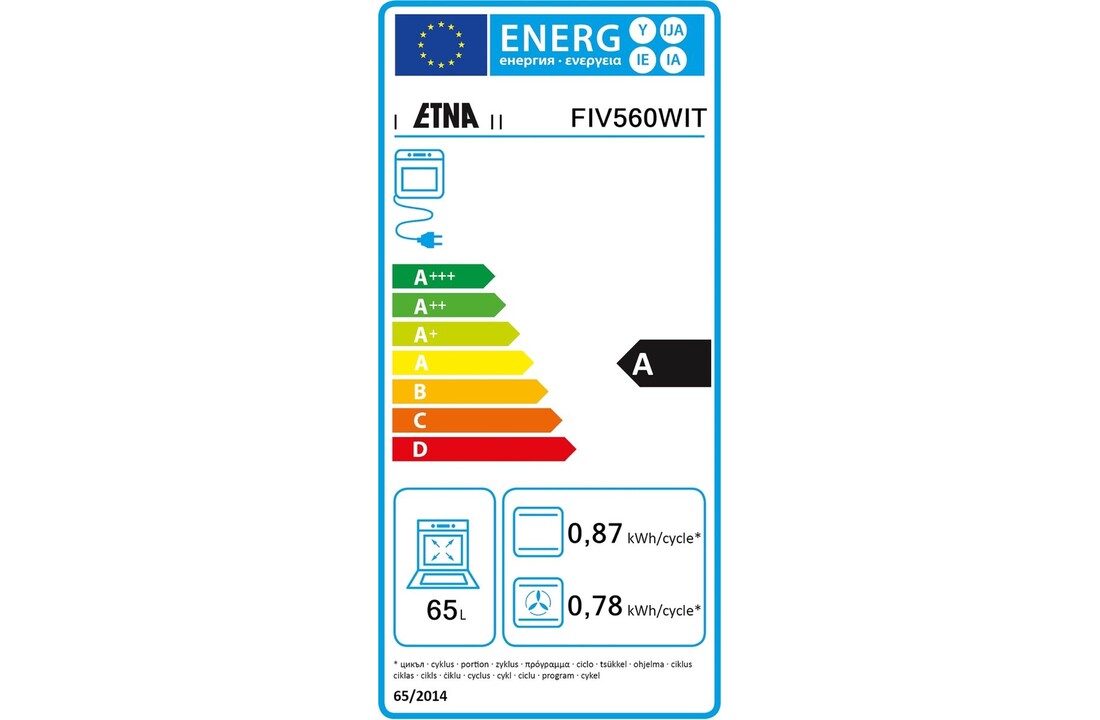 ETNA FIV560WIT  - Inductiefornuis