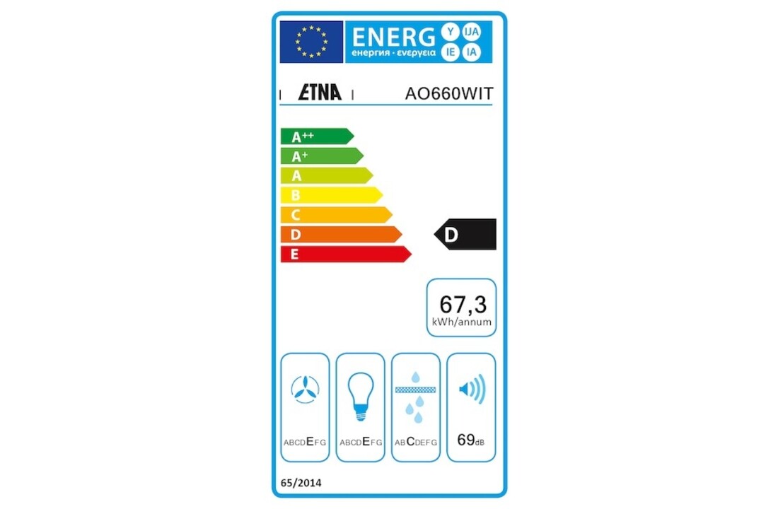 ETNA AO660WIT - Onderbouw afzuigkap
