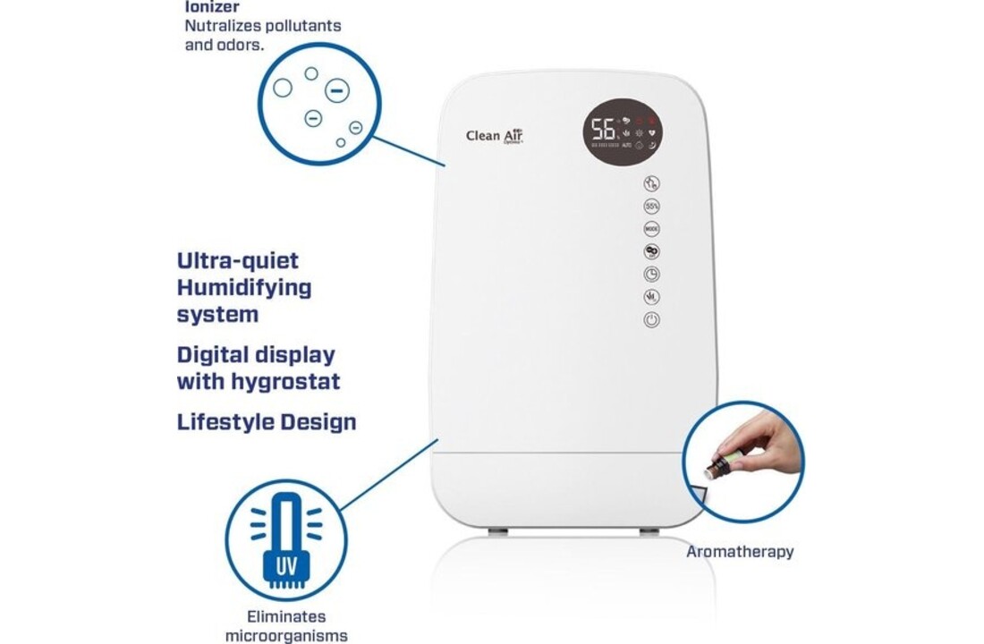 Clean Air Optima CA-607W - Luchtbevochtiger