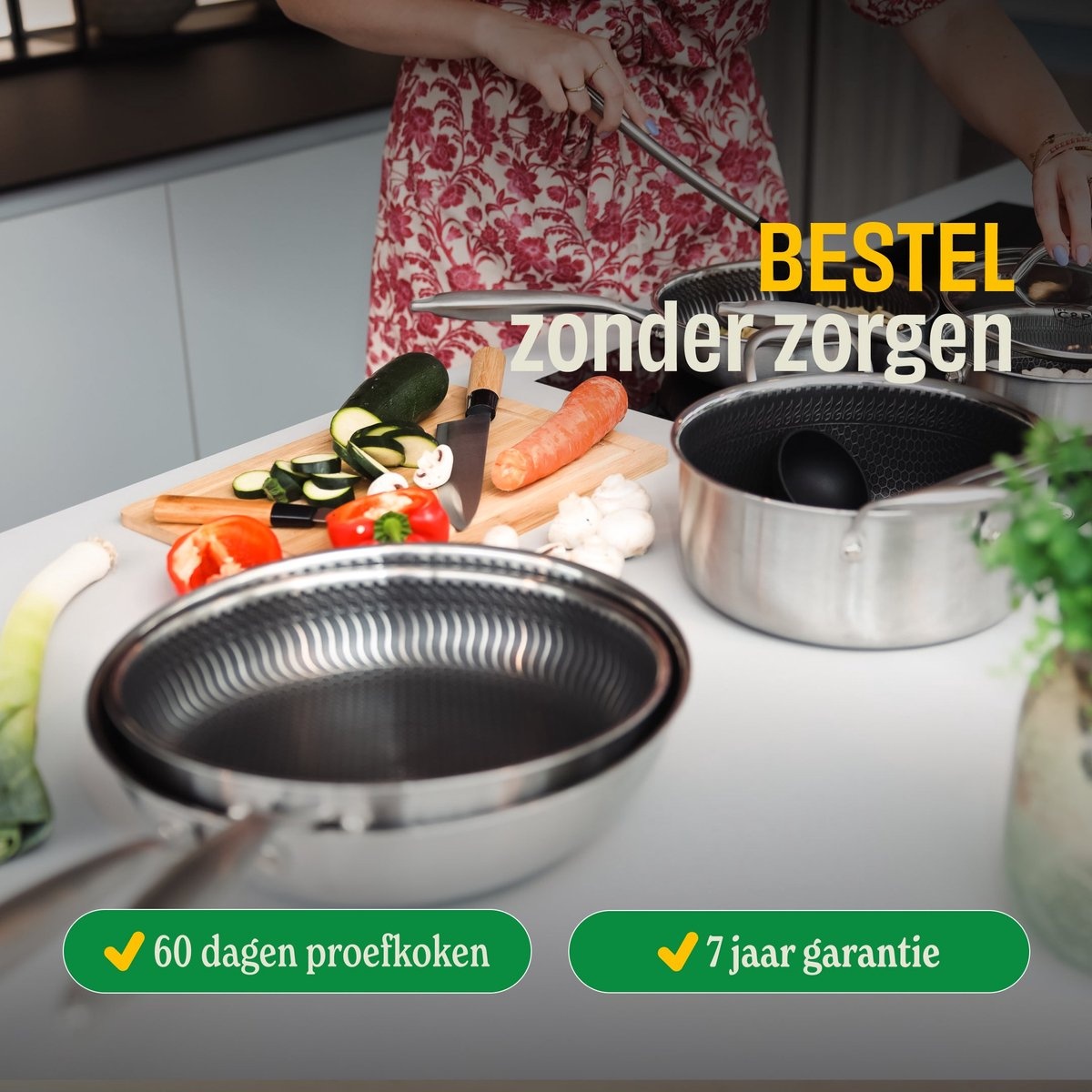 Cook & Pan Honey Koekenpannenset 3-delig