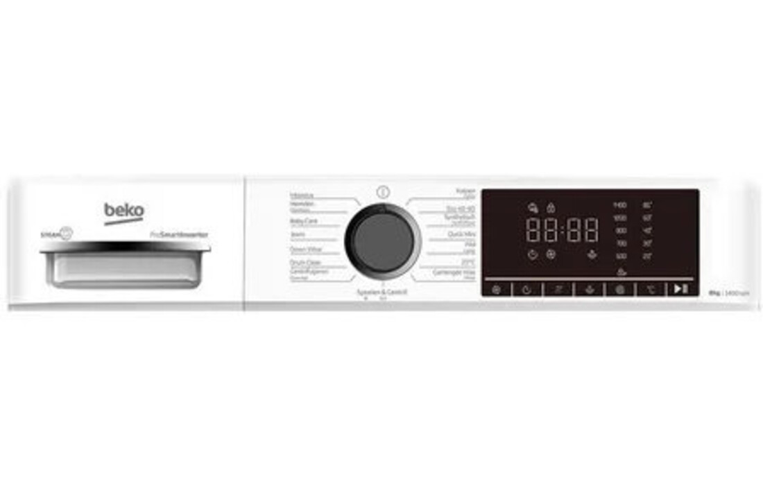 Beko B1W864WB BE SteamCure - Wasmachine