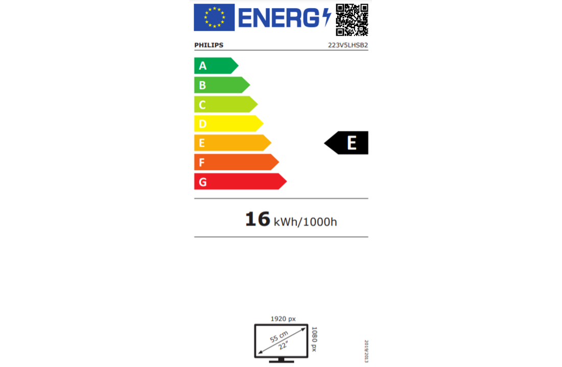 Philips 223V5LHSB2 - Monitor
