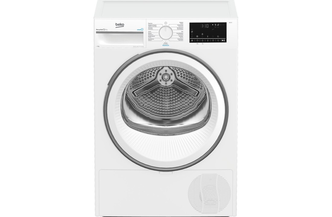 Beko B3T6823W2 SteamCure Selective - Warmtepompdroger .