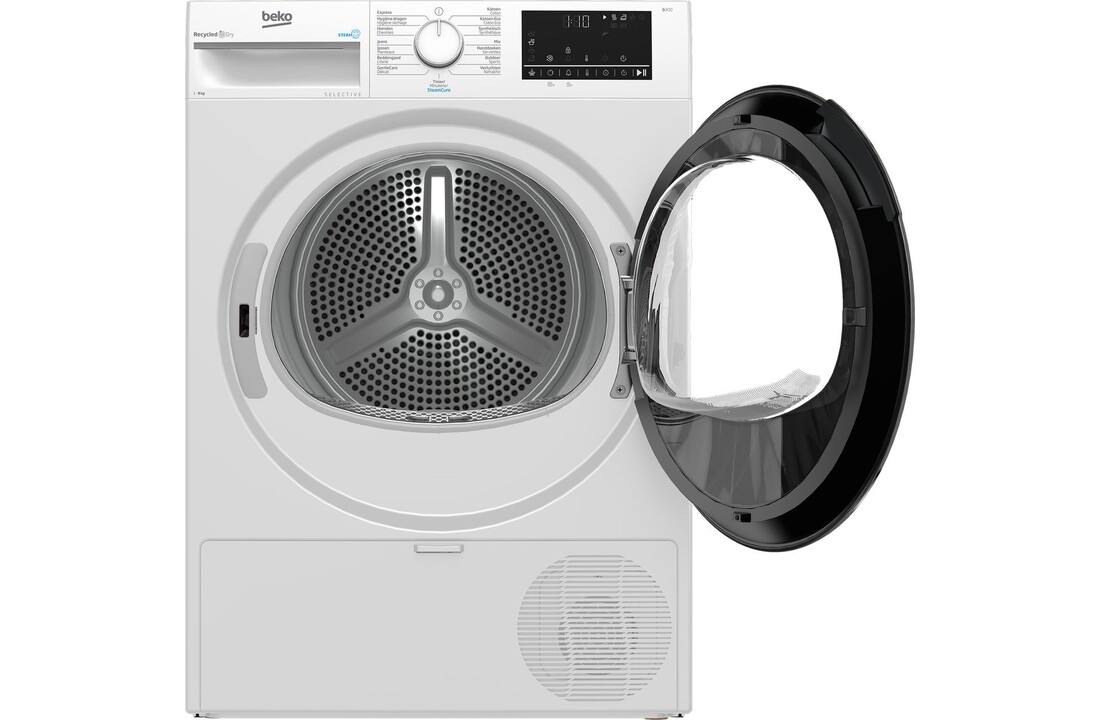 Beko B3T6823W2 SteamCure Selective - Warmtepompdroger .