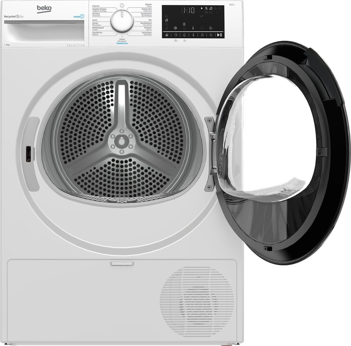 Beko B3T6823W2 SteamCure Selective - Warmtepompdroger .