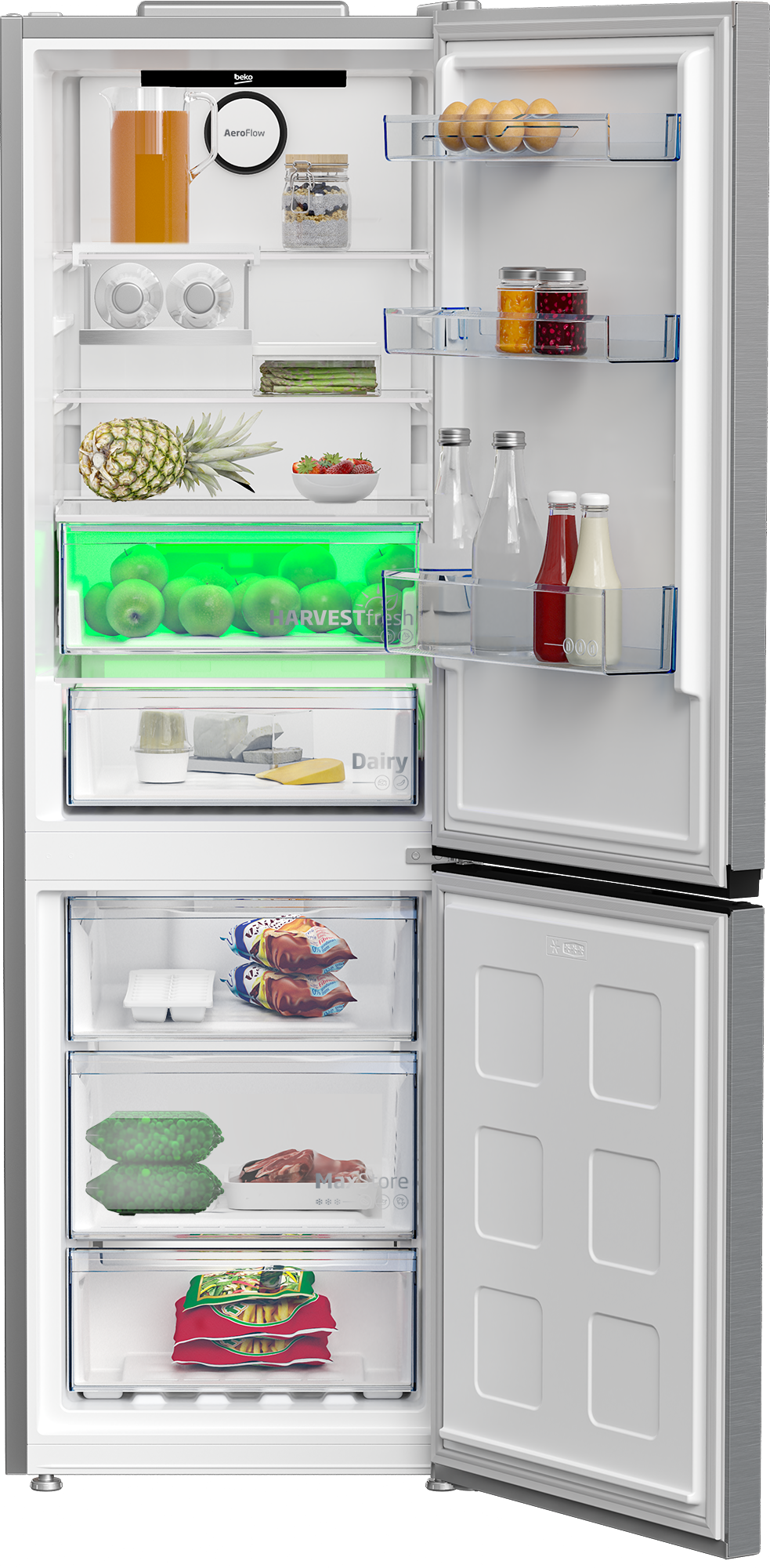 Beko B5RCNA366HG - Koel-vriescombinatie.