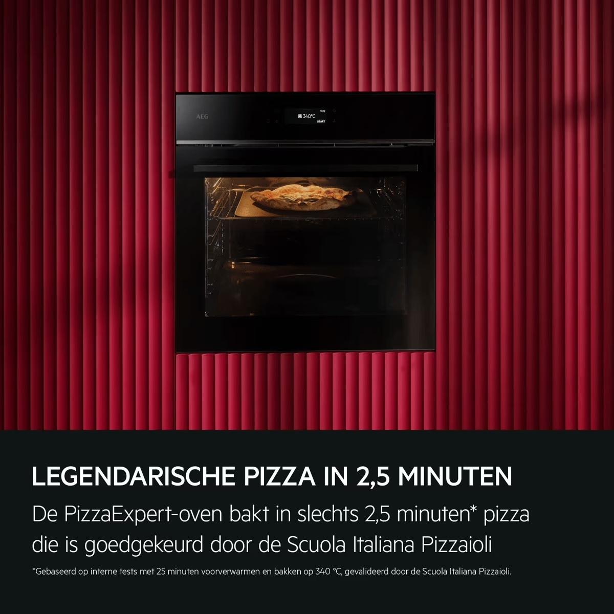 AEG TX7PB62FSB 7000 PizzaExpert - Inbouw oven.