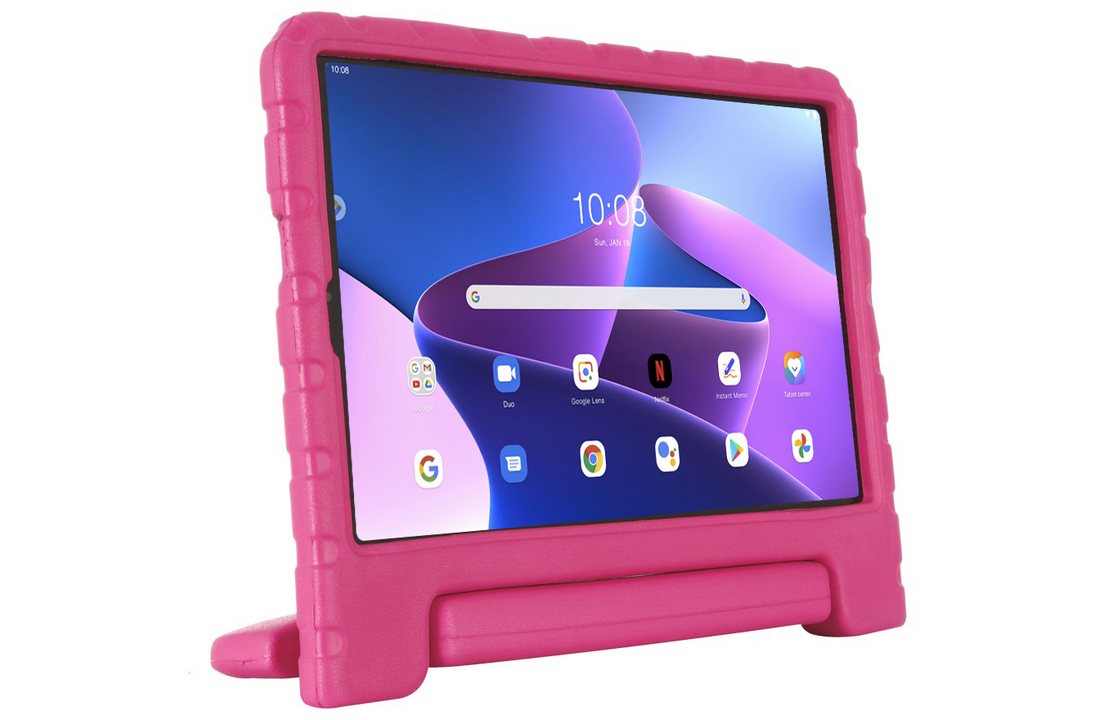 Just in Case Lenovo Tab M10+ Gen 3 Kids Case Roze - Tablethoes