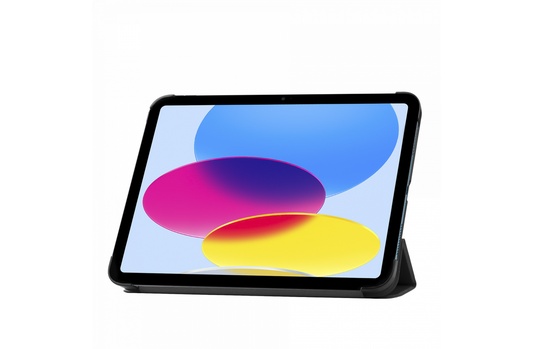 Just in Case Smart Tri-Fold Case - Apple iPad 2022 - Zwart - Tablethoes