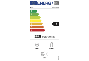 Bosch KGV33VWEP Serie 4 EXCLUSIV - Koel-vriescombinatie