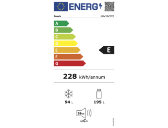 Bosch KGV33VWEP Serie 4 EXCLUSIV - Koel-vriescombinatie