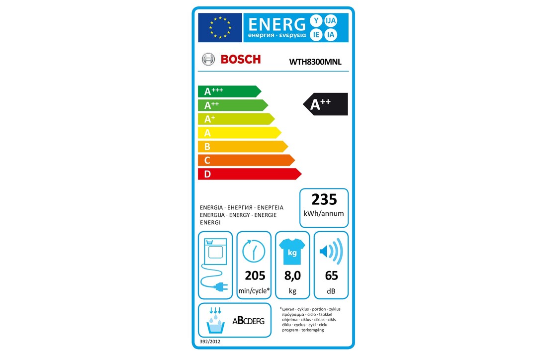 Bosch WTH8300MNL Serie 4 EXCLUSIV - Warmtepompdroger