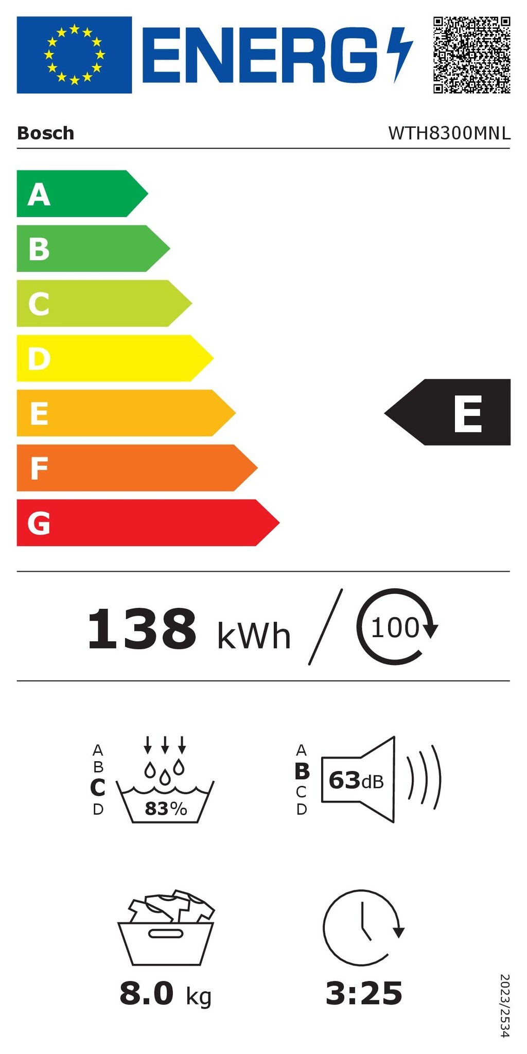 Bosch WTH8300MNL Serie 4 EXCLUSIV - Warmtepompdroger