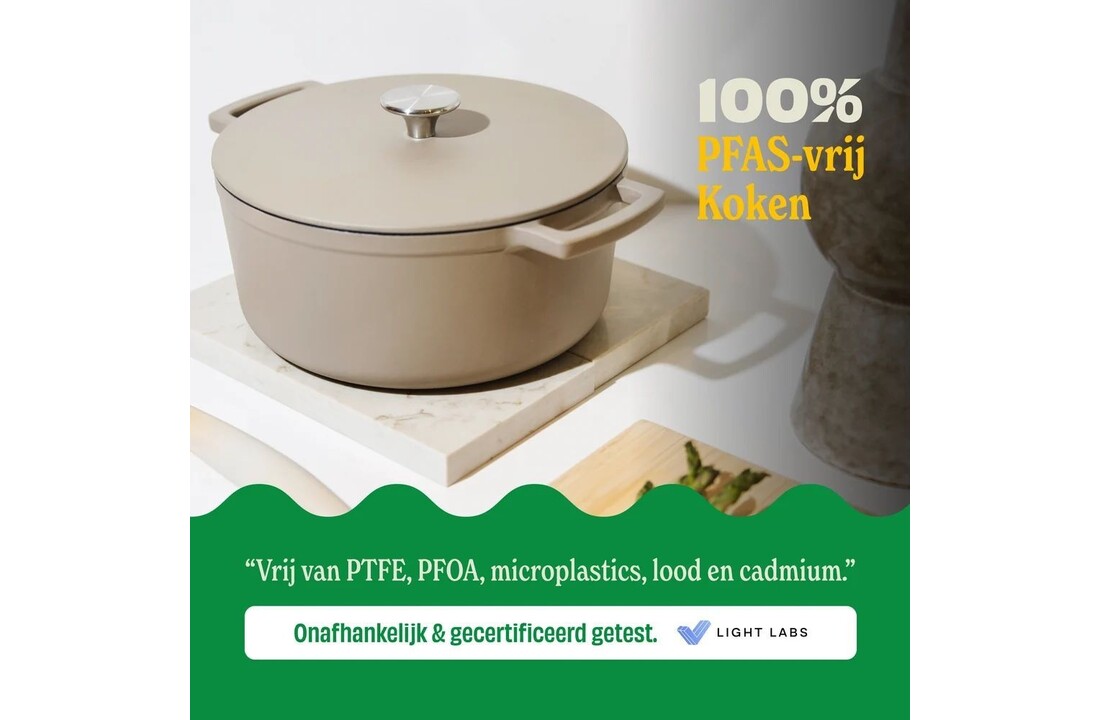 Cook & Pan Taupe of Mind Gietijzeren braadpan 28 cm