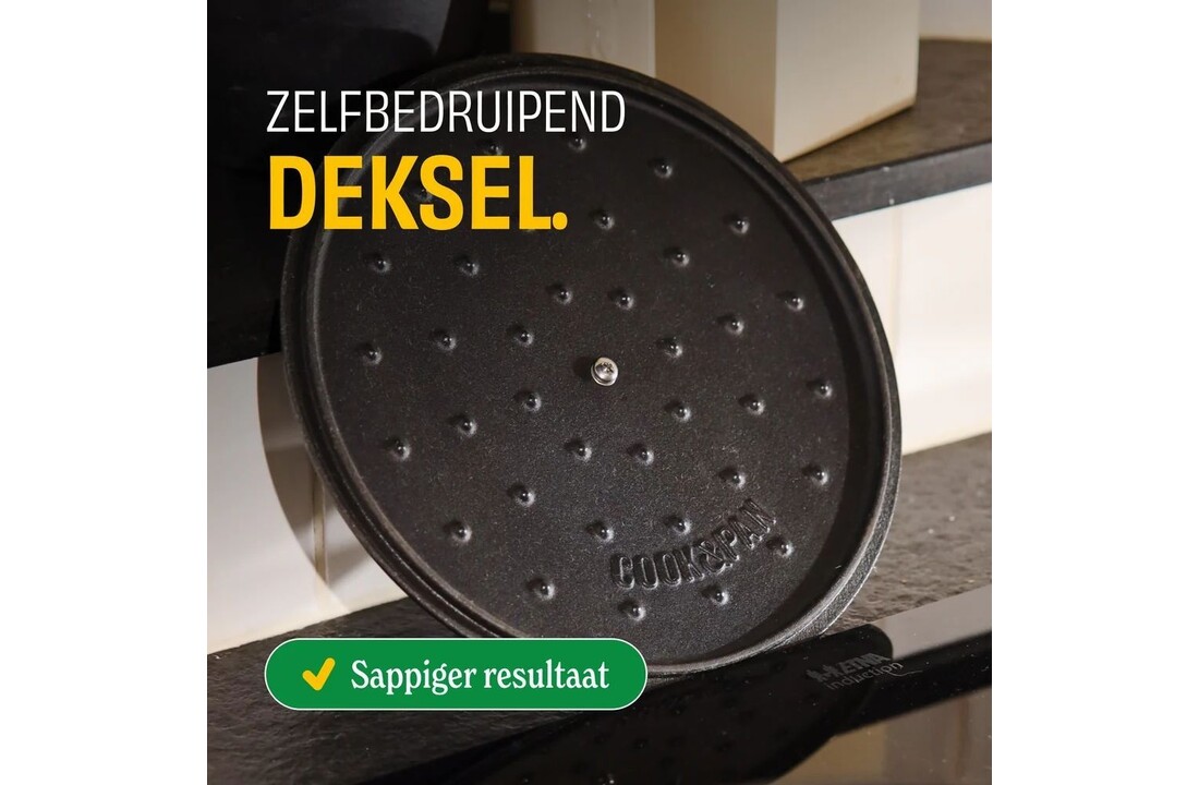 Cook & Pan Taupe of Mind Gietijzeren braadpan 28 cm