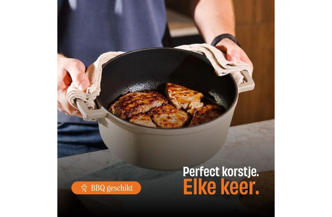 Cook & Pan Taupe of Mind Gietijzeren braadpan 28 cm