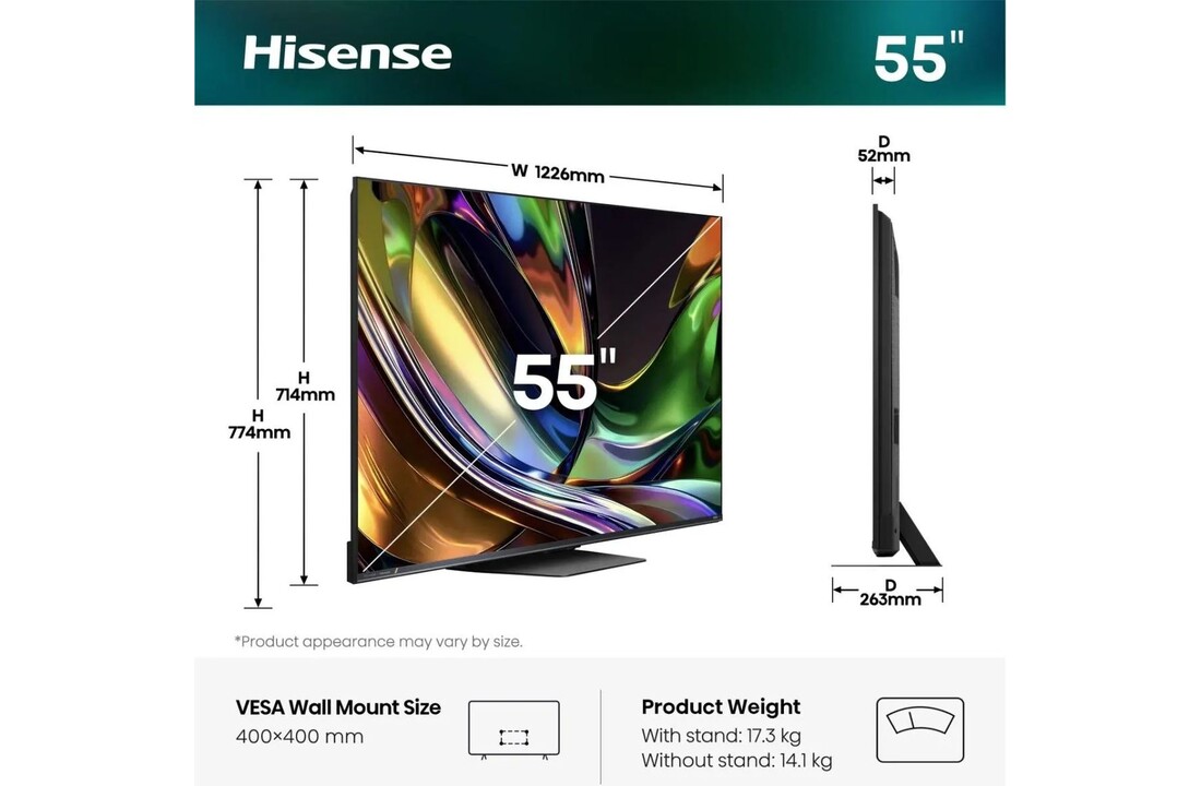 Hisense 55UR8S - Mini-LED TV