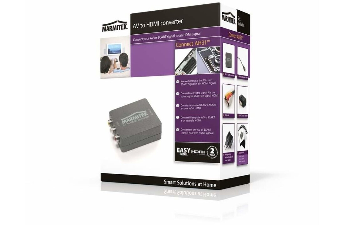 Marmitek Connect AH31 SCART naar HDMI adapter - Adapter