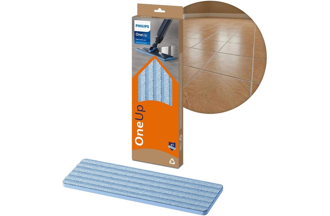 Philips OneUp XV1883/10 Vervangbare dweildoek (voor tegels)