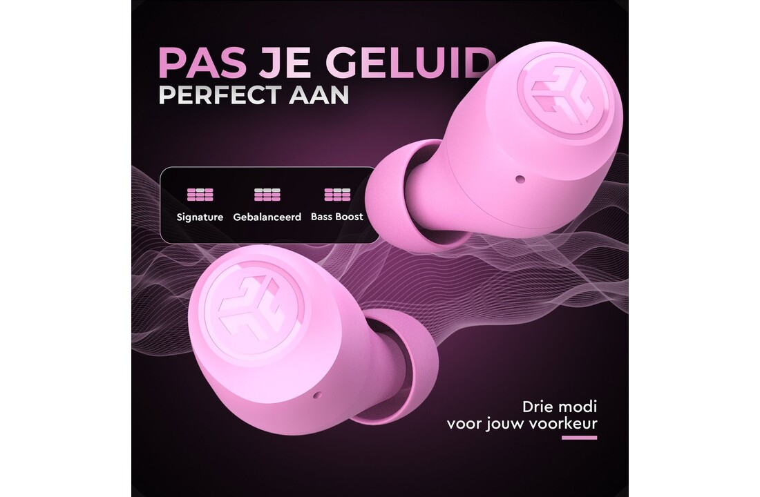 JLab Go Air Pop True Wireless Roze - Draadloze oordopjes
