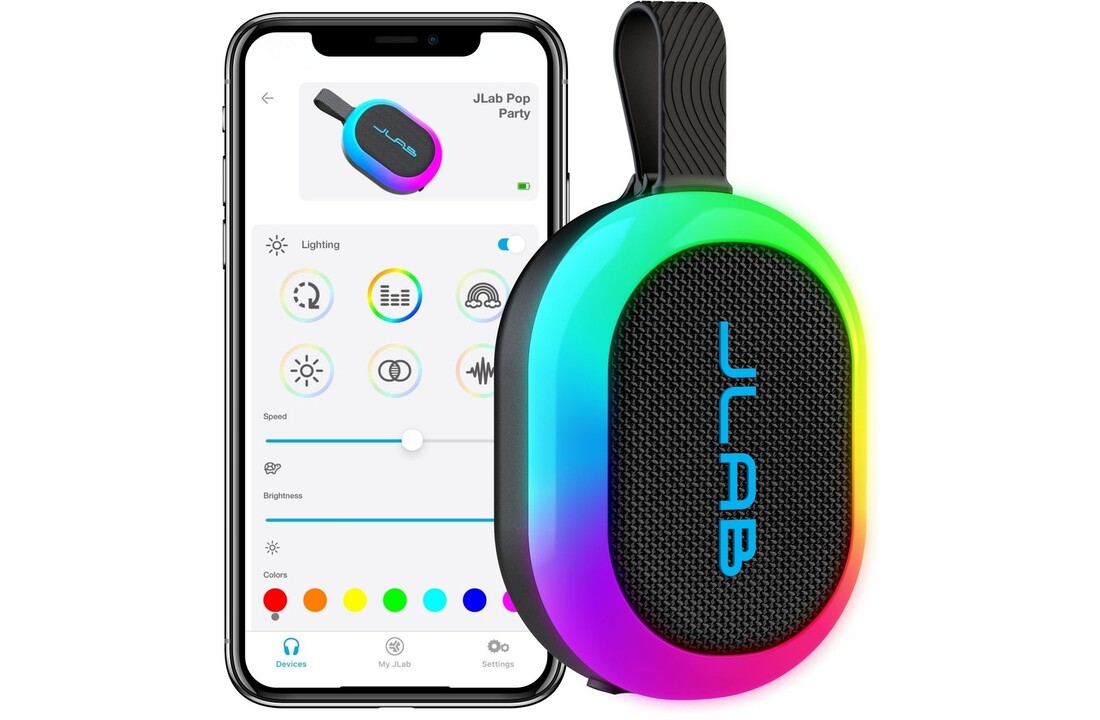 JLab Pop Party Zwart - Draadloze speaker