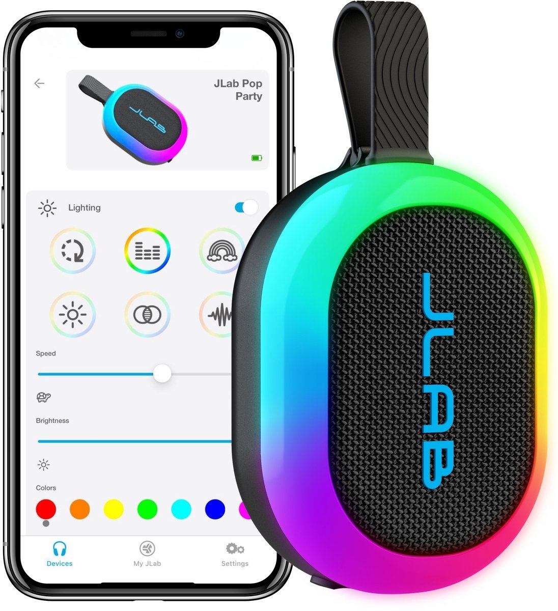 JLab Pop Party Zwart - Draadloze speaker
