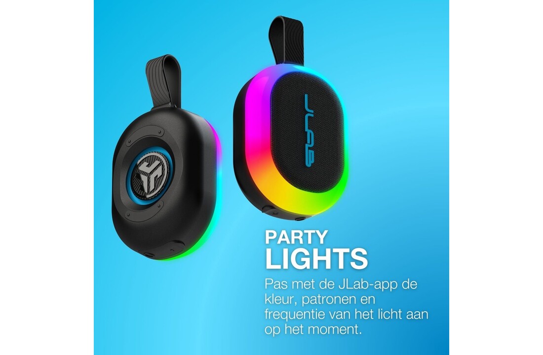 JLab Pop Party Zwart - Draadloze speaker