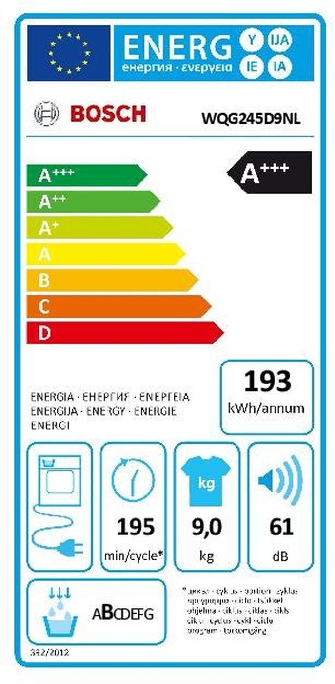 Bosch WQG245D9NL Serie 6 EXCLUSIV - Warmtepompdroger