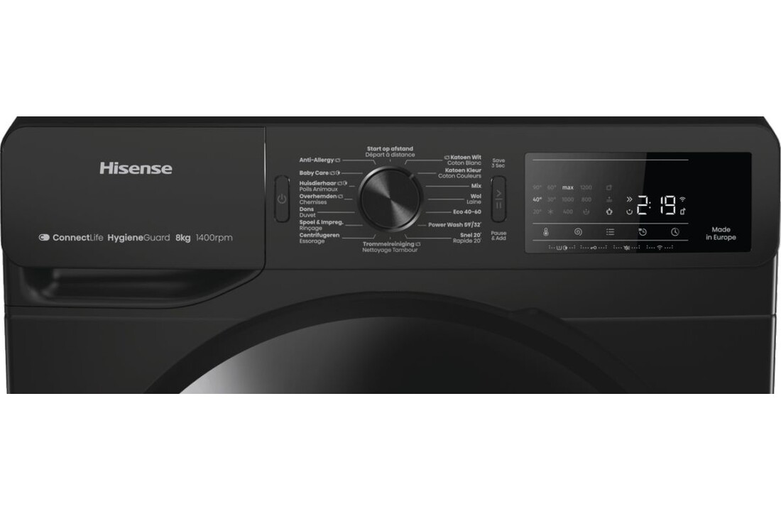 Hisense WF3V843BB/BLX - Wasmachine