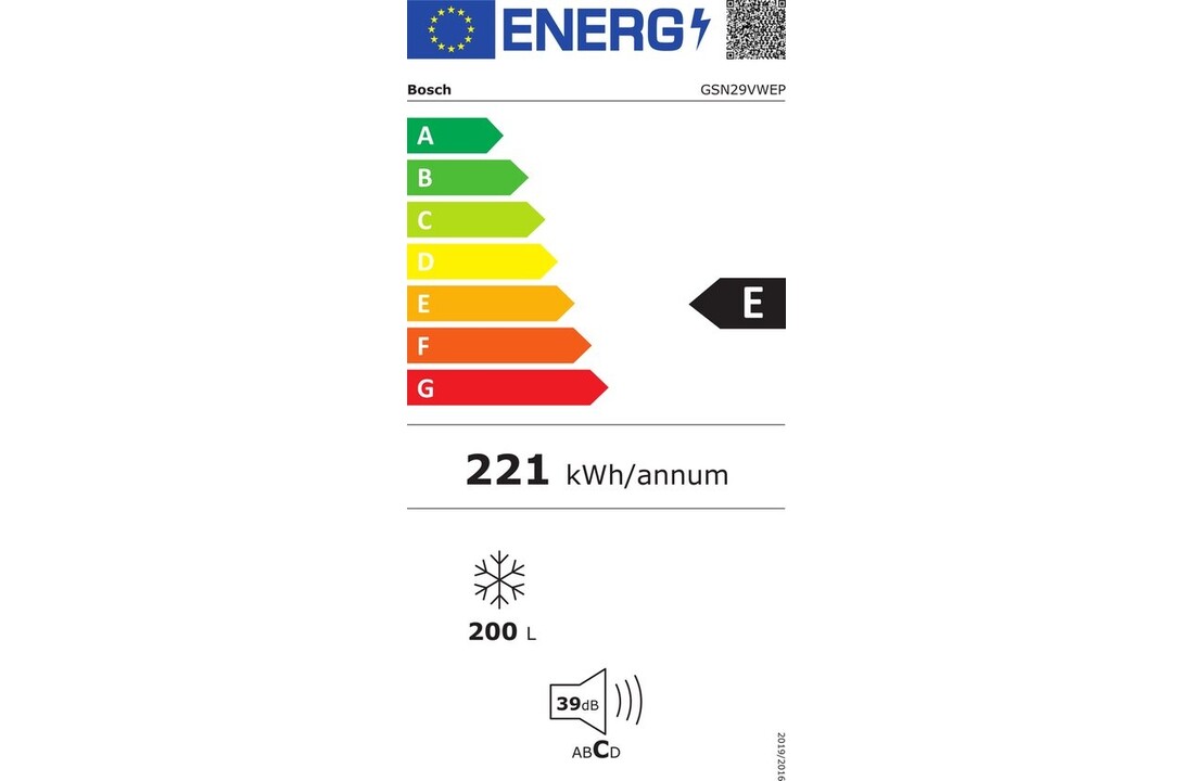Bosch GSN29VWEP Serie 4 - Vrieskast