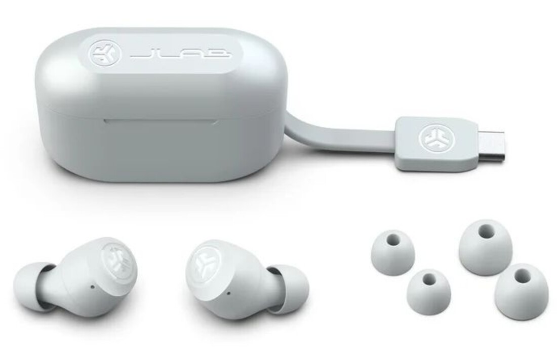 JLab Go Pop+ True Wireless Cloud White - Draadloze oordopjes