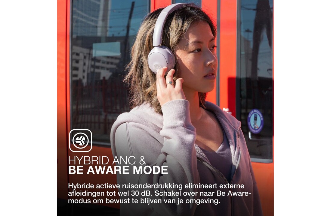 JLab Go Lux ANC Paars - Draadloze koptelefoon
