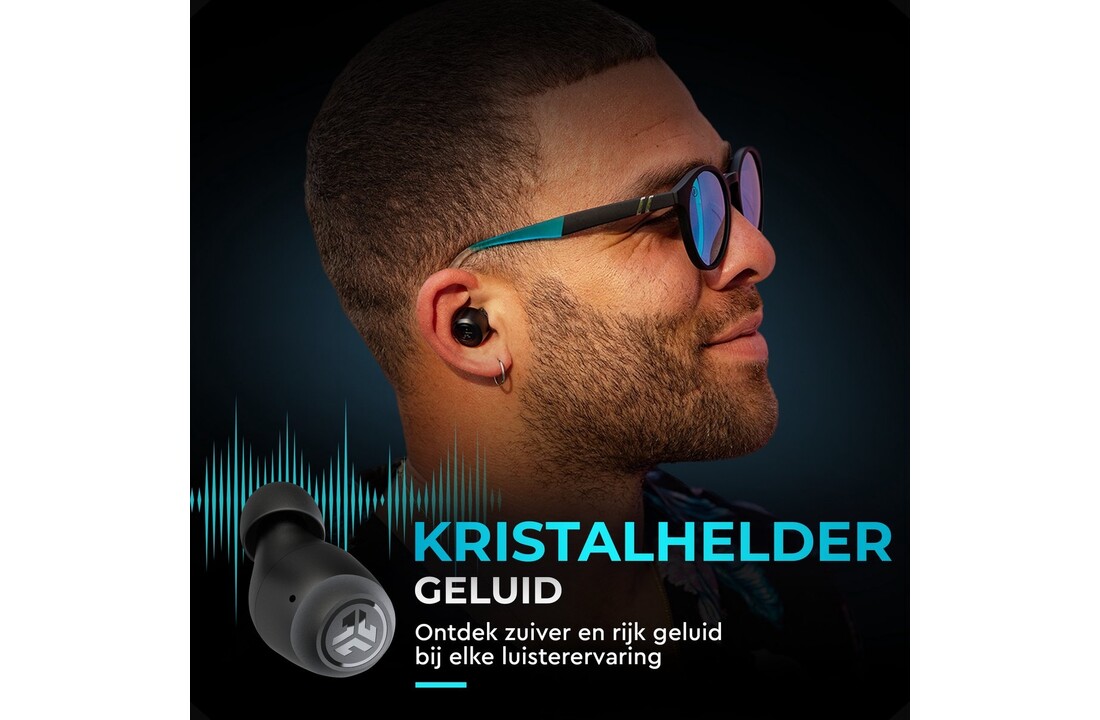 JLab Go Air Pop True Wireless Zwart - Draadloze oordopjes