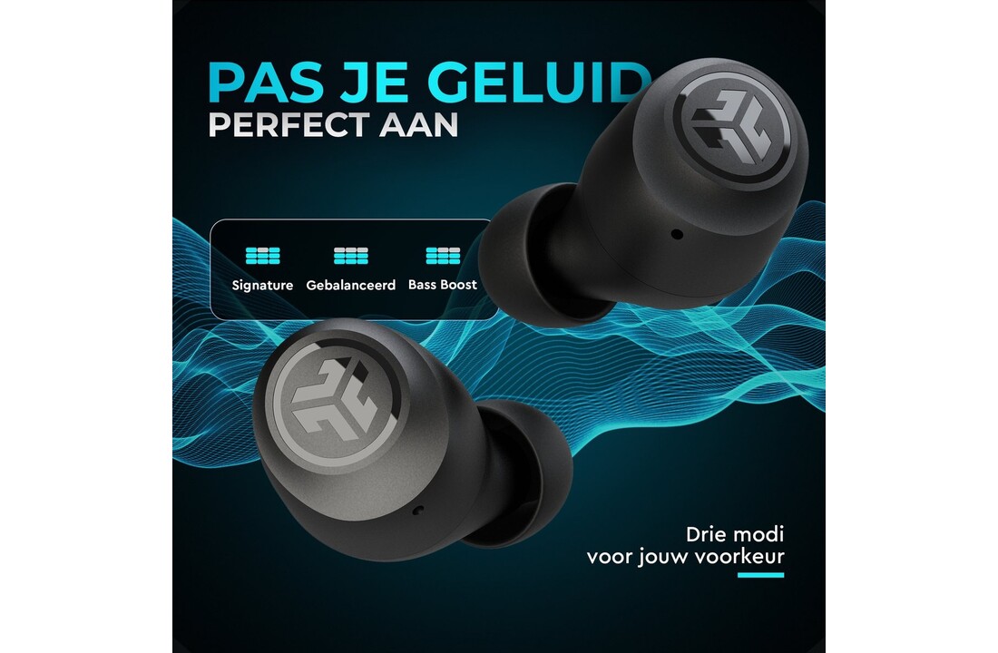 JLab Go Air Pop True Wireless Zwart - Draadloze oordopjes
