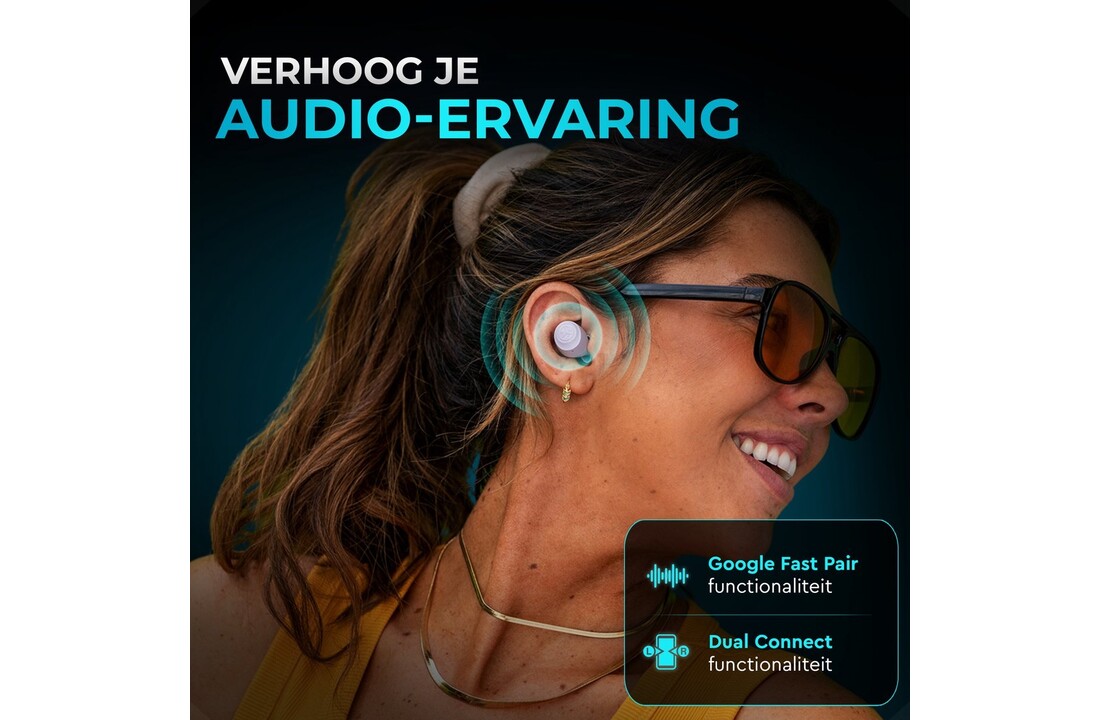 JLab Go Air Pop True Wireless Paars - Draadloze oordopjes