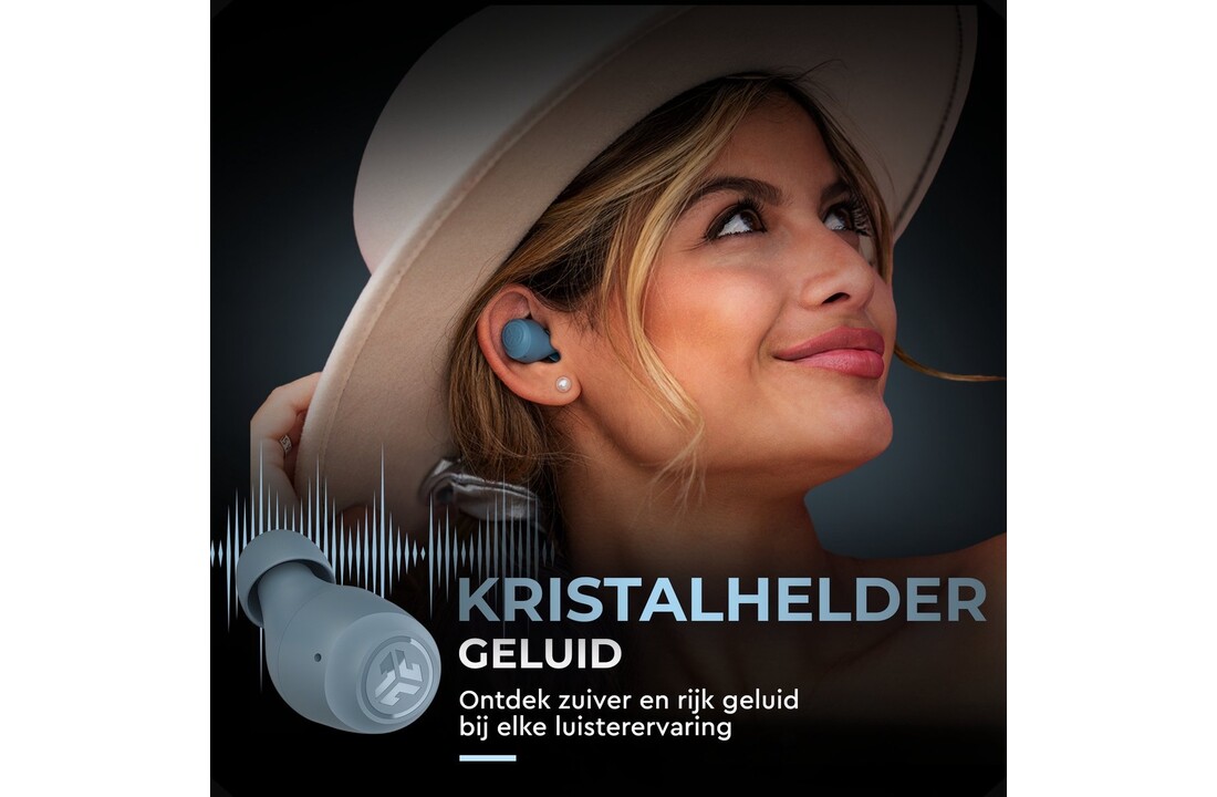 JLab Go Air Pop True Wireless Grijs - Draadloze oordopjes