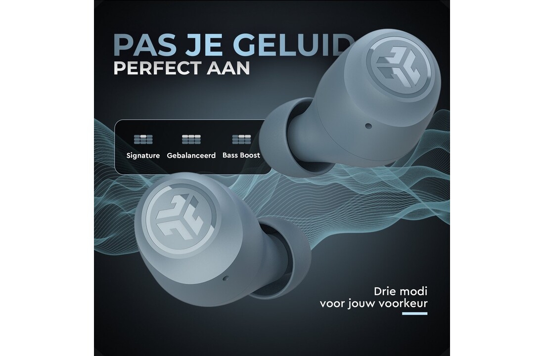 JLab Go Air Pop True Wireless Grijs - Draadloze oordopjes