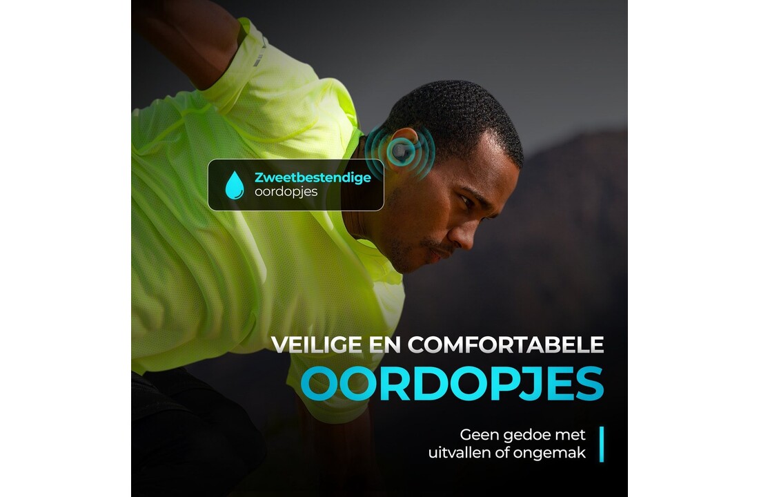 JLab Go Air Sport True Wireless Grafiet - Sportoordopjes