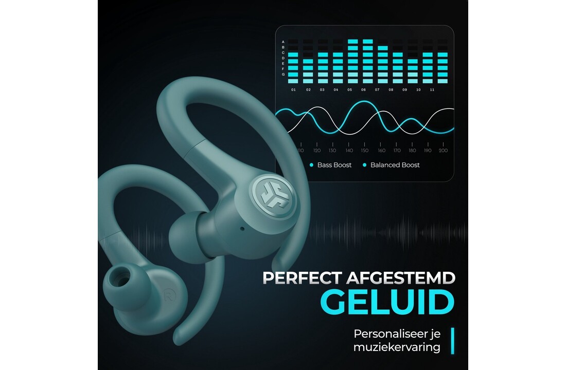 JLab Go Air Sport True Wireless Teal - Draadloze oordopjes