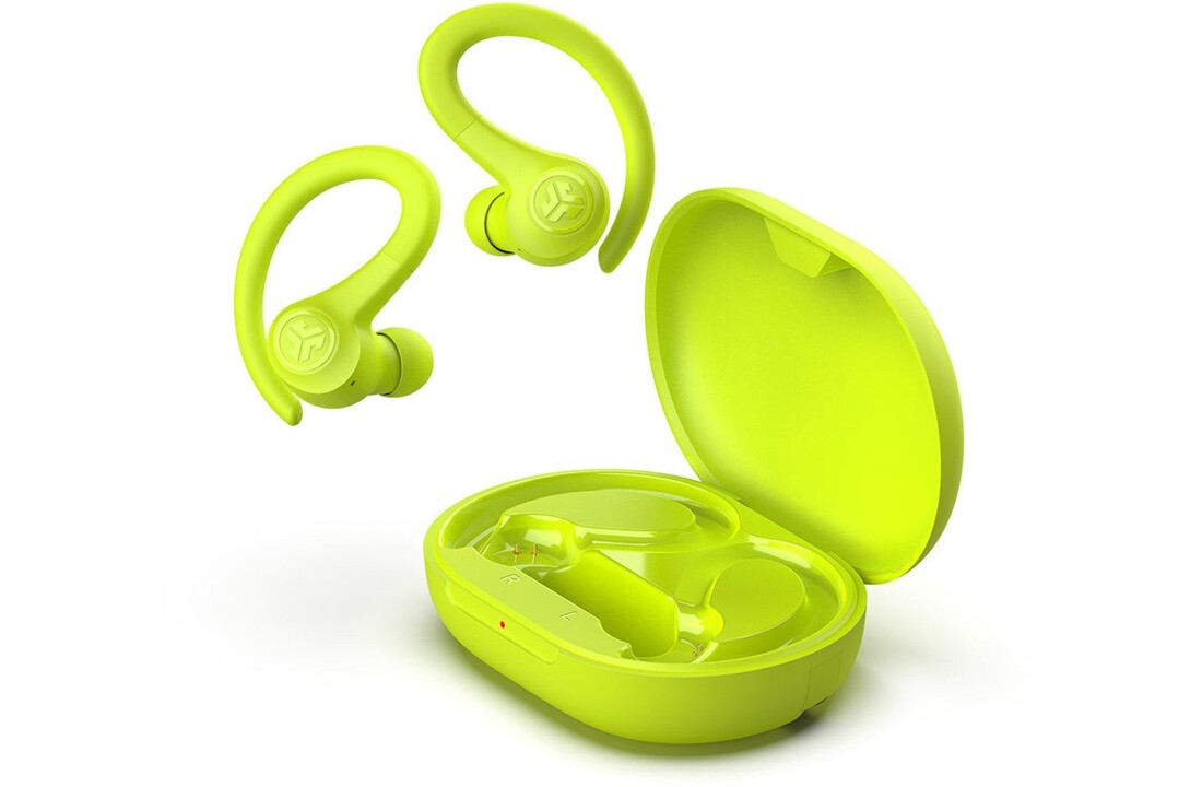JLab Go Air Sport True Wireless Neon Geel - Sportoordopjes