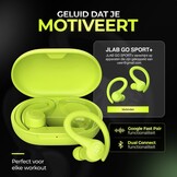 JLab Go Air Sport True Wireless Neon Geel - Sportoordopjes