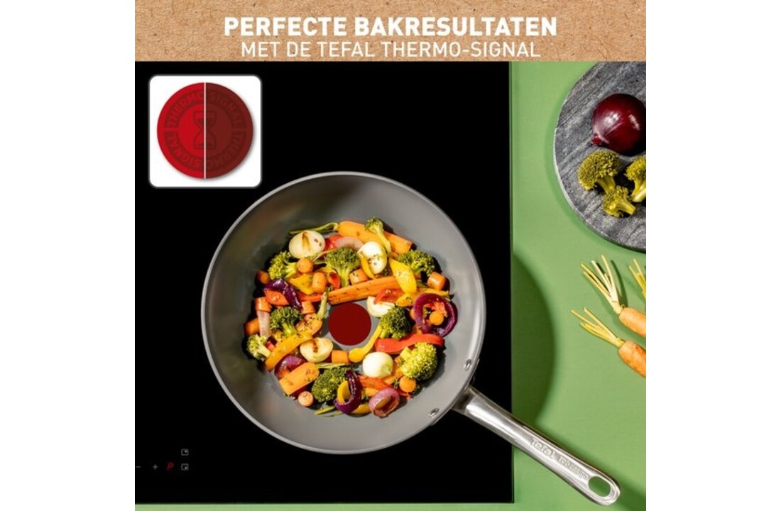 Tefal Renew+ Wokpan 28cm Zwart