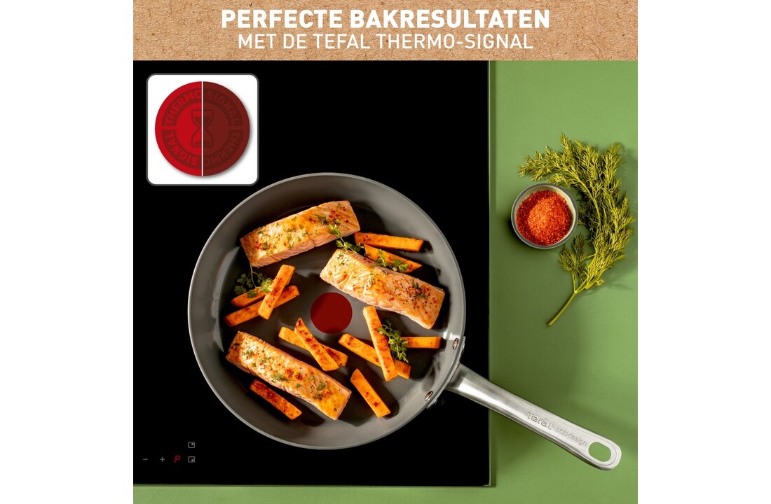 Tefal Renew+ Koekenpan 24cm Zwart