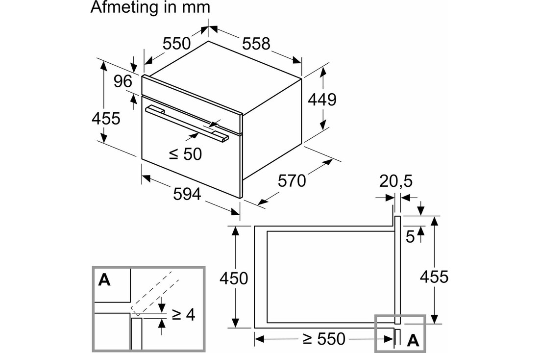 Bosch Serie 6 CMA585GS1 - Inbouw magnetron