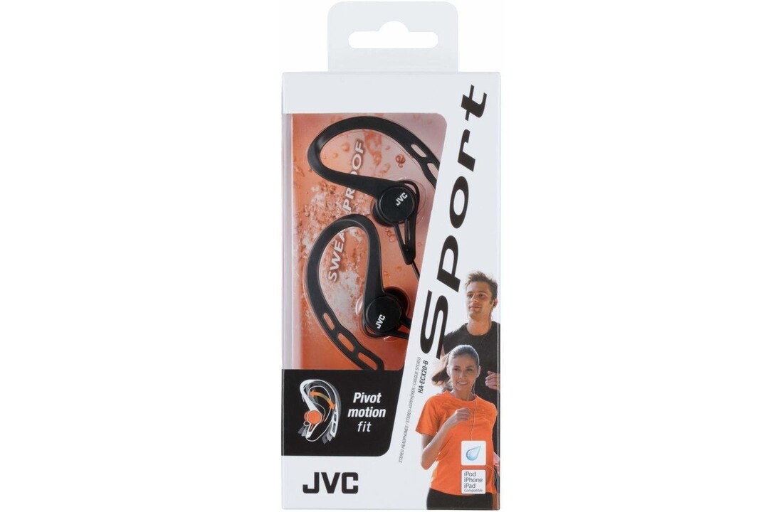 JVC HA-ECX20 Zwart - Sportoordopjes