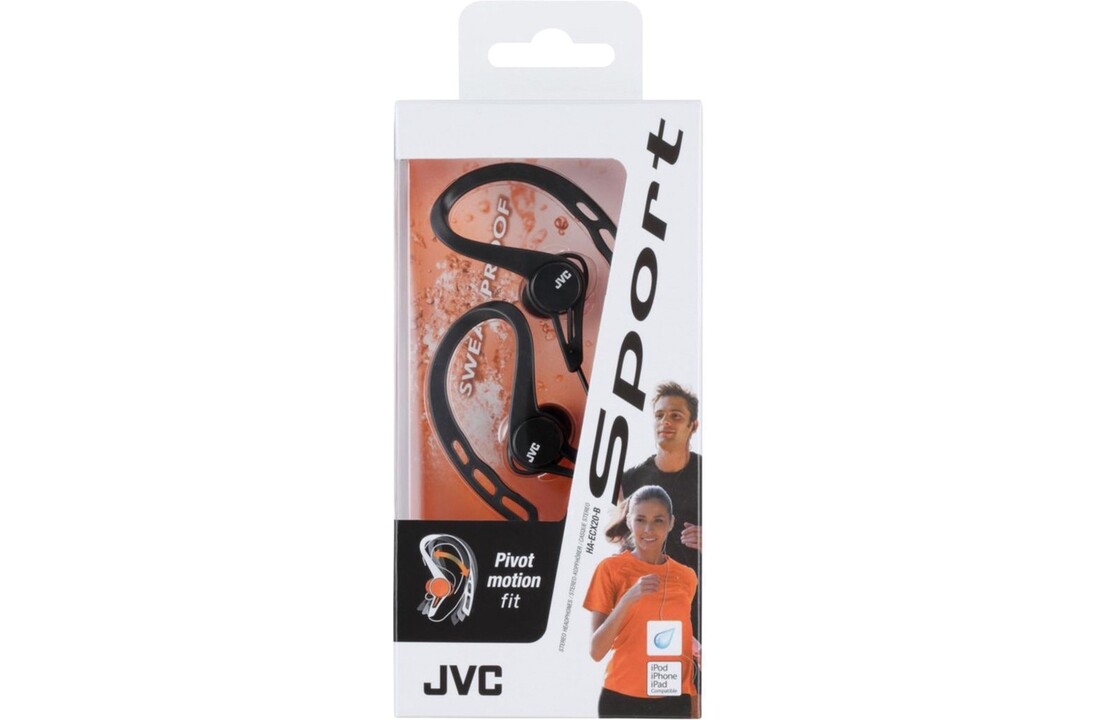 JVC HA-ECX20 Zwart - Sportoordopjes
