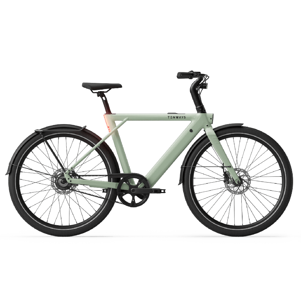 Tenways CGO009 Special Edition E-bike - 374 Wh Heren - Sage Green