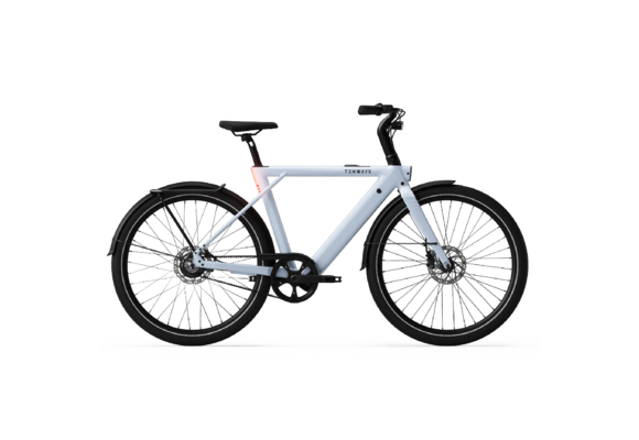 Tenways CGO009 Special Edition E-bike - 374 Wh Heren - Ice Blue