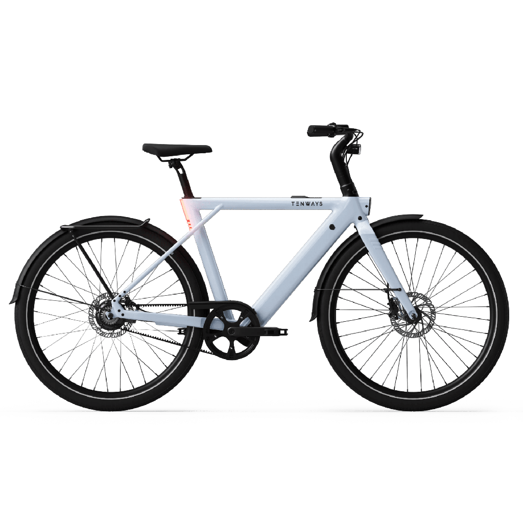 Tenways CGO009 Special Edition E-bike - 374 Wh Heren - Ice Blue